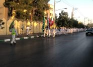 ورود کاروان پیاده بیتالرضای شهرستان بافق به مشهد ورود کاروان پیاده بیتالرضای شهرستان بافق به مشهد