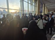مراسم استقبال از بانوی وزنه بردار مشهدی در فرودگاه برگزار شد مراسم استقبال از بانوی وزنه بردار مشهدی در فرودگاه برگزار شد